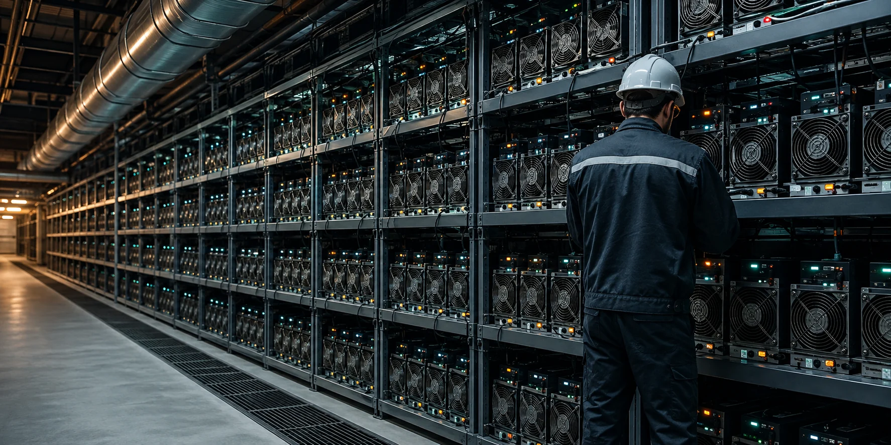 Professionally managed crypto mining equipment
