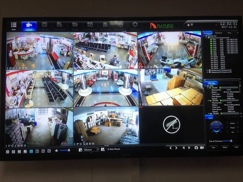 IP CCTV monitoring deployment for Lao Telecom