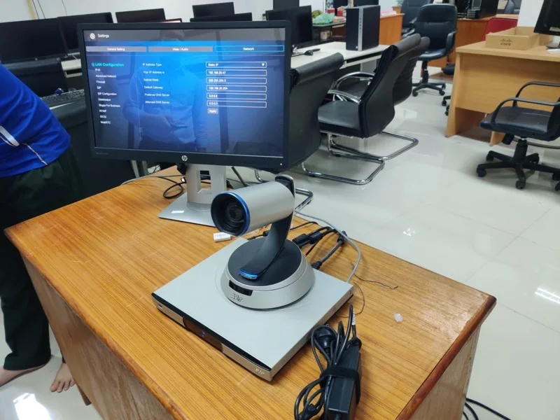 Video conference equipment installation